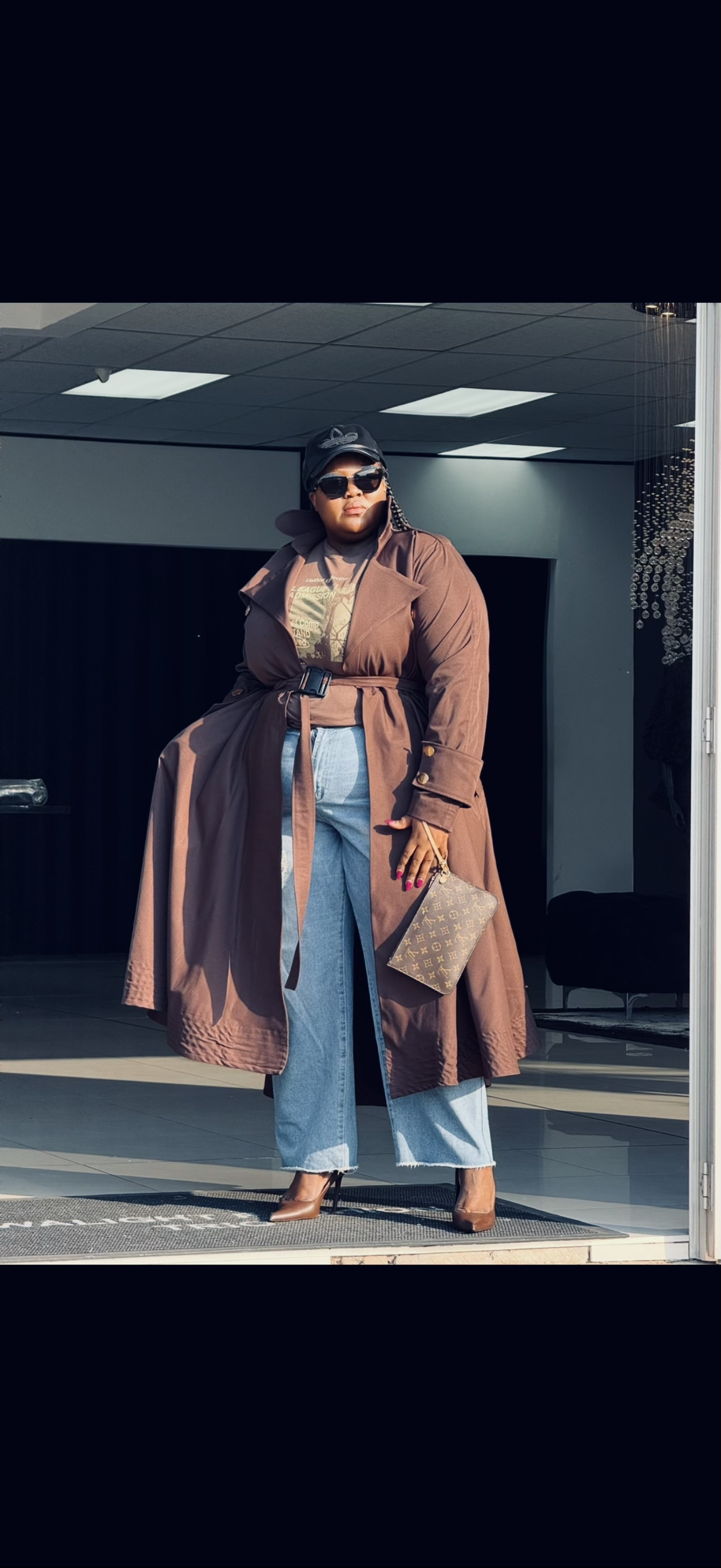 Mpume trench coat